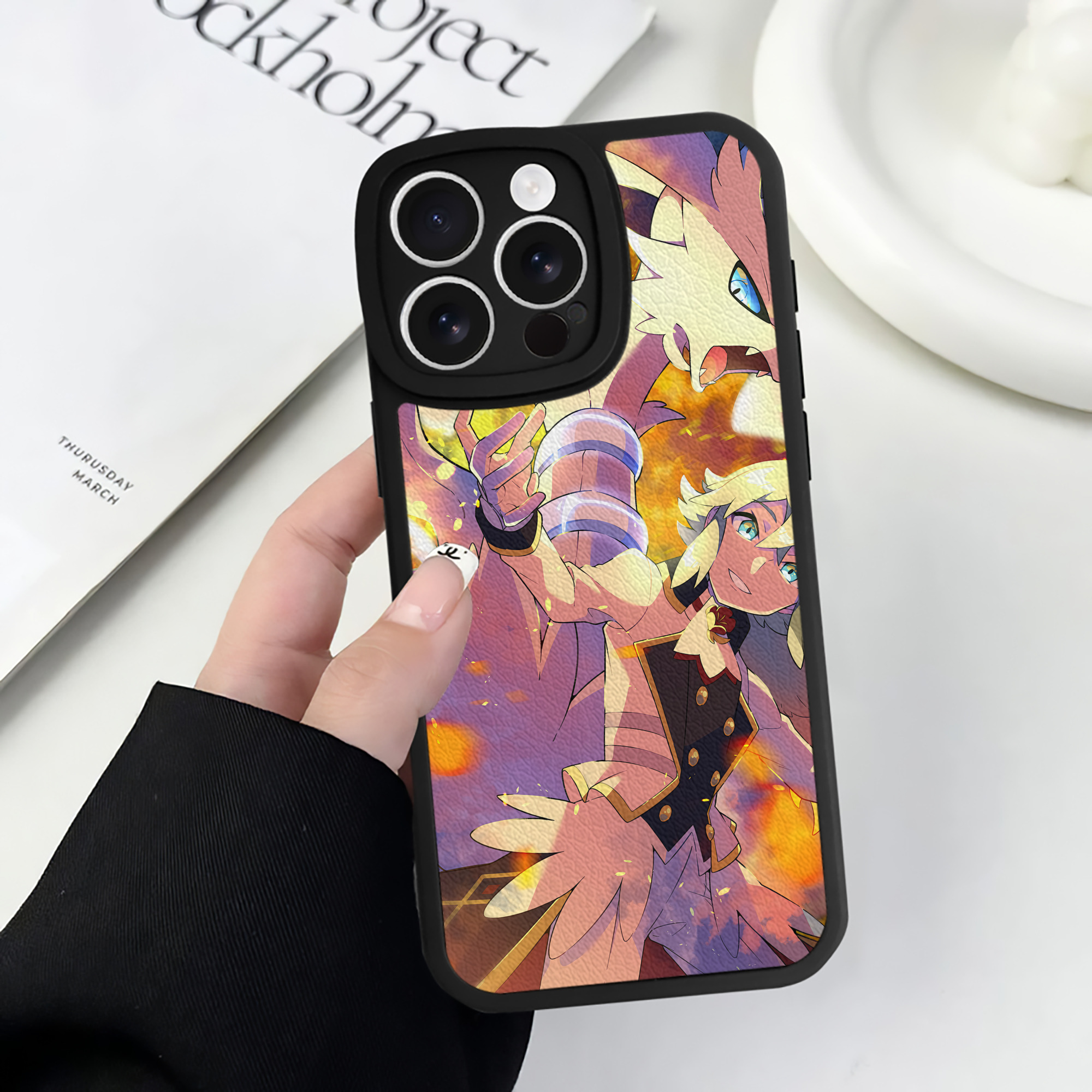（画像用） ポケットモンスター Pokémon 【iPhone 16シリーズ対応】シリコンスマホケース（レザー調） 材質：シリコン